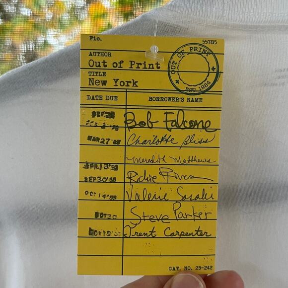 Out Of Print Little Women T-Shirt White With Red Silhouette Size S. NEW - Picture 6 of 7